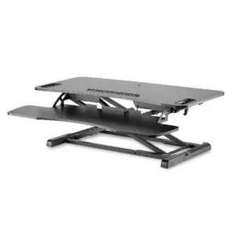 DIGITUS Stand pentru reglarea înălțimii suprafeței de lucru pentru șezut/în picioare 95x61x11-46cm; Sertar inferior pentru tastatură și mouse DIGITUS Stand pentru reglarea înălțimii suprafeței de lucru pentru șezut/în picioare 95x61x11-46cm; Sertar inferior pentru tastatură și mouse