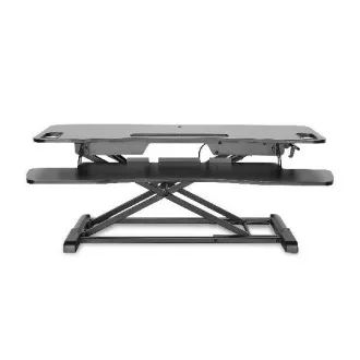 DIGITUS Stand pentru reglarea înălțimii suprafeței de lucru pentru șezut/în picioare 95x61x11-46cm; Sertar inferior pentru tastatură și mouse DIGITUS Stand pentru reglarea înălțimii suprafeței de lucru pentru șezut/în picioare 95x61x11-46cm; Sertar inferior pentru tastatură și mouse