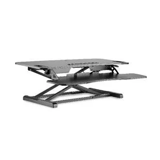 DIGITUS Stand pentru reglarea înălțimii suprafeței de lucru pentru șezut/în picioare 95x61x11-46cm; Sertar inferior pentru tastatură și mouse DIGITUS Stand pentru reglarea înălțimii suprafeței de lucru pentru șezut/în picioare 95x61x11-46cm; Sertar inferior pentru tastatură și mouse