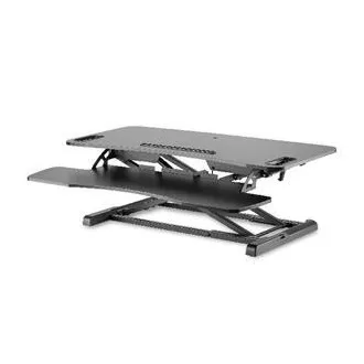 DIGITUS Stand pentru reglarea înălțimii suprafeței de lucru pentru șezut/în picioare 95x61x11-46cm; Sertar inferior pentru tastatură și mouse DIGITUS Stand pentru reglarea înălțimii suprafeței de lucru pentru șezut/în picioare 95x61x11-46cm; Sertar inferior pentru tastatură și mouse