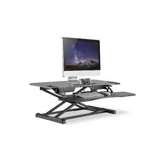 DIGITUS Stand pentru reglarea înălțimii suprafeței de lucru pentru șezut/în picioare 95x61x11-46cm; Sertar inferior pentru tastatură și mouse DIGITUS Stand pentru reglarea înălțimii suprafeței de lucru pentru șezut/în picioare 95x61x11-46cm; Sertar inferior pentru tastatură și mouse