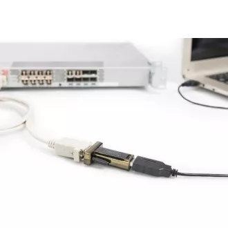 DIGITUS Convertor USB 2.0 la serial, DSUB 9M incl. Cablu USB A 80 cm DIGITUS Convertor USB 2.0 la serial, DSUB 9M incl. Cablu USB A 80 cm