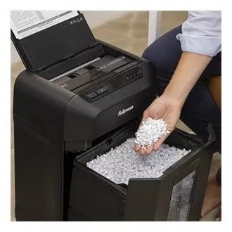 Distrugător de documente Fellowes AutoMax 90 M - 90 de coli/17L/Tăiere transversală
