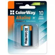 Baterie alcalină Colorway 6LR61/ 9V/ 1 buc în pachet/ Blister