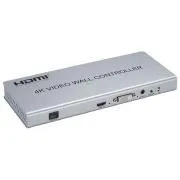 PremiumCord HDMI 1 intrare - 4 ieșiri, controler Video Wall