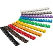 Cleme de marcare a cablurilor goobay cu diametrul de până la 2,5-4 mm, 10x10 buc, numere