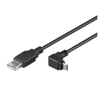 Cablu PremiumCord Micro USB 2.0, AB, conector cu unghi de 90°, 1,8 m Cablu PremiumCord Micro USB 2.0, AB, conector cu unghi de 90°, 1,8 m