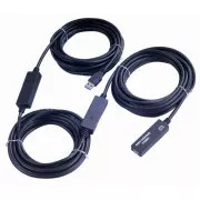 Repetor PremiumCord USB 3.0 și cablu prelungitor A/MA/F 20m