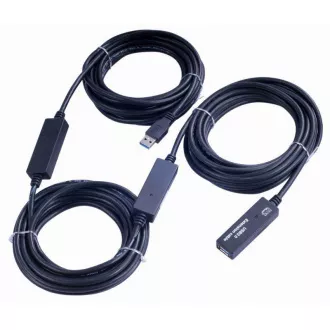 Repetor PremiumCord USB 3.0 și cablu prelungitor A/MA/F 20m