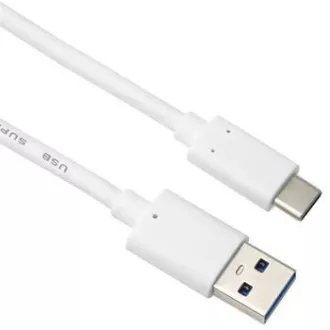 Cablu PremiumCord USB-C - USB 3.0 A (USB 3.1 generația 2, 3A, 10Gbit/s) 0,5m alb