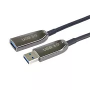 Cablu prelungitor optic PremiumCord USB 3.0 AOC A/Mamă - A/Mamă 20m