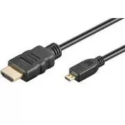 Cablu PremiumCord 4K HDMI A - HDMI micro D, 3m