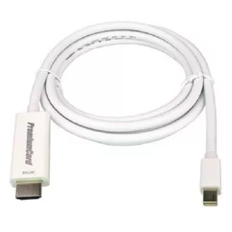 Cablu PremiumCord mini DisplayPort 1.2 la HDMI 2.0 pentru rezoluție 4Kx2K@60Hz, 1m Cablu PremiumCord mini DisplayPort 1.2 la HDMI 2.0 pentru rezoluție 4Kx2K@60Hz, 1m