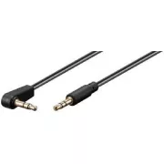 Cablu PremiumCord Jack 3.5mm - conector 3.5mm 90° M/M 1.5m