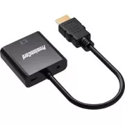Convertor PremiumCord HDMI la VGA cu mufă stereo de 3,5 mm - negru