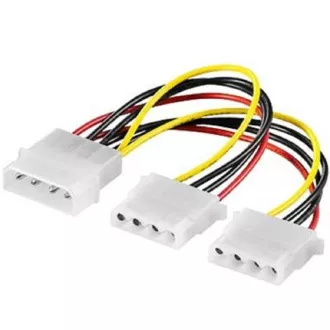 Cablu de alimentare PremiumCord HDD 5.25"-2x5.25" Cablu de alimentare PremiumCord HDD 5.25"-2x5.25"