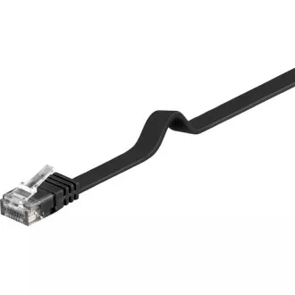 PremiumCord Flat Patch Cable UTP RJ45-RJ45 CAT6 1.5m negru PremiumCord Flat Patch Cable UTP RJ45-RJ45 CAT6 1.5m negru