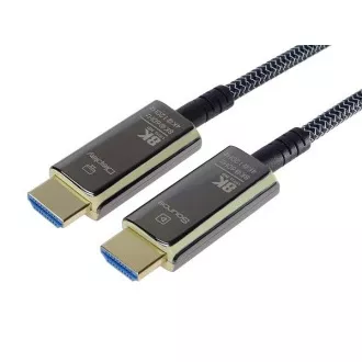 Cablu de fibră optică PremiumCord Ultra High Speed HDMI 2.1 8K@60Hz, placat cu aur 15m