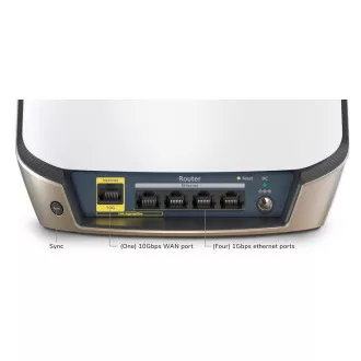 Router WiFi 6E cu bandă quad-band Netgear Orbi seria 960, 10.8 Gbps