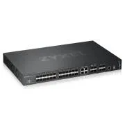 Zyxel XGS4600-32F, switch Gigabit Layer3+ cu 32 de porturi gestionate, 24x SFP Gigabit + 4x personalitate duală Gigabit (RJ45/SFP) + 4x