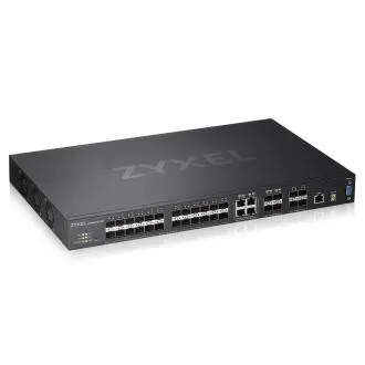 Zyxel XGS4600-32F, switch Gigabit Layer3+ cu 32 de porturi gestionate, 24x SFP Gigabit + 4x personalitate duală Gigabit (RJ45/SFP) + 4x