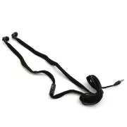 Căști PLATINET FREESTYLE SHOELACE cu microfon, negru