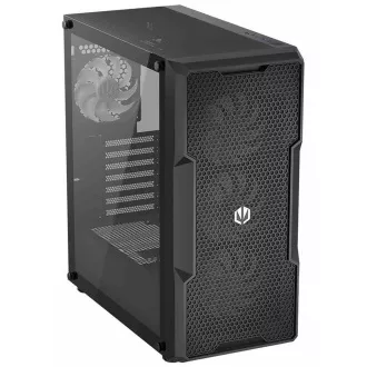 Carcasă Endorfy Regnum 400 ARGB / ATX / 4x120mm ARGB / 2xUSB / panou lateral din sticlă / negru