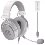 Căști Endorfy VIRO Plus USB OWH / cu fir / cu microfon detașabil / USB / alb