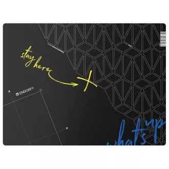 Covoraș Endorfy sub scaun/120x90cm/PVC/negru