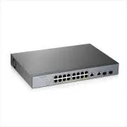 Zyxel GS1350-18HP, comutator CCTV PoE gestionat cu 18 porturi, rază lungă, 250 W (1 an pachet de licență NCC Pro inclus)