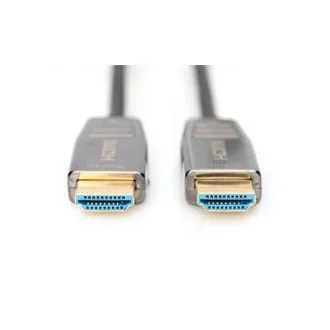 Digitus Cablu optic hibrid HDMI AOC, tip A M/M, 10m, UHD 8K@60Hz, CE, auriu, bl