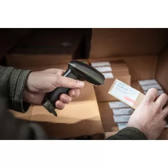 Scaner de coduri de bare portabil DIGITUS 1D bidirecțional 200 scanări/S, cablu USB-RJ45 de 2 m