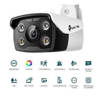 TP-Link VIGI C340 (2,8 mm) Cameră de rețea bullet pentru exterior de 4 MPx cu vedere pe timp de noapte color