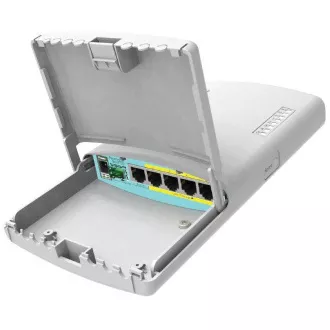 MikroTik RouterBOARD RB960PGS-PB PowerBox Pro, 5xGLAN (4x PoE-OUT), exterior, de ex. adaptor, ROS L4, set de montare