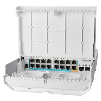 MikroTik CRS318-1Fi-15Fr-2S-OUT - comutator POE invers netPower 15FR