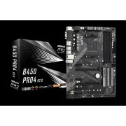 ASROCK MB B450 PRO4 R2.0 (AM4, amd B450, 4xDDR4 3200, 6xSATA3, 7.1, VGA HDMI DPort, USB3.1, ATX)