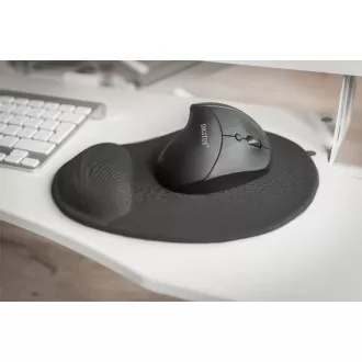 DIGITUS Mouse pad ergonomic cu suport pentru palmă, negru