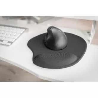 DIGITUS Mouse pad ergonomic cu suport pentru palmă, negru