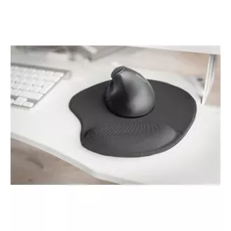 DIGITUS Mouse pad ergonomic cu suport pentru palmă, negru