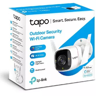 TP-LINK Tapo C320WS - Cameră IP de exterior cu WiFi și LAN, 4MP(2560 × 1440), ONVIF, Starlight (viziune nocturnă color)
