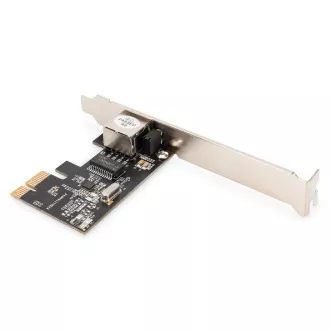 Placă de rețea DIGITUS Gigabit Ethernet PCI Express, suport cu profil redus, Realtek RTL8111H