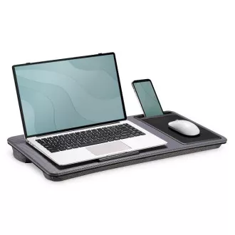 Birou / stație de lucru pentru laptop DIGITUS până la 17", slot pentru telefon mobil, mouse pad