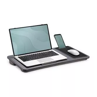 Birou / stație de lucru pentru laptop DIGITUS până la 17", slot pentru telefon mobil, mouse pad