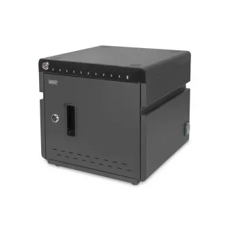 Cutie de încărcare desktop mobil DIGITUS pentru tablete de până la 14 inchi, 10 dispozitive. UV-C, USB-C (până la 20 W per dispozitiv