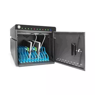 Cutie de încărcare desktop mobil DIGITUS pentru tablete de până la 14 inchi, 10 dispozitive. UV-C, USB-C (până la 20 W per dispozitiv