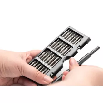 Set de șurubelnițe mecanice de precizie Digitus 57 de piese pentru telefon mobil, laptop, PC, ceas, ochelari, consolă.