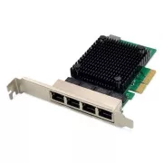 DIGITUS 4 porturi RJ45 RTL8125B 2,5 GBit server NIC