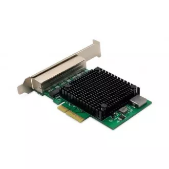 DIGITUS 4 porturi RJ45 RTL8125B 2,5 GBit server NIC