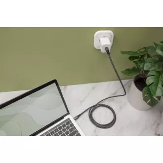 Cablu de conectare DIGITUS USB 4, TypeC la TypeC, AL-Housing PP Braid 4K@60Hz, PD3.0, 20Gbits/s, 3m, bl.