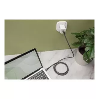 Cablu de conectare DIGITUS USB 4, TypeC la TypeC, AL-Housing PP Braid 4K@60Hz, PD3.0, 20Gbits/s, 3m, bl.